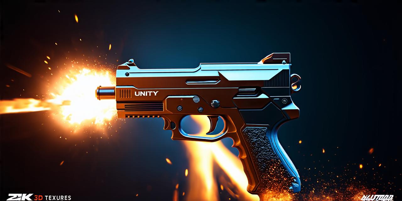 3D Unity gun firing particle effect