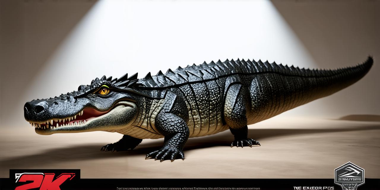 3D Crocodile Model in Unity